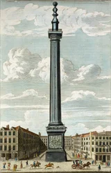 Das Monument, graviert von William Henry Toms (ca. 1700-50)